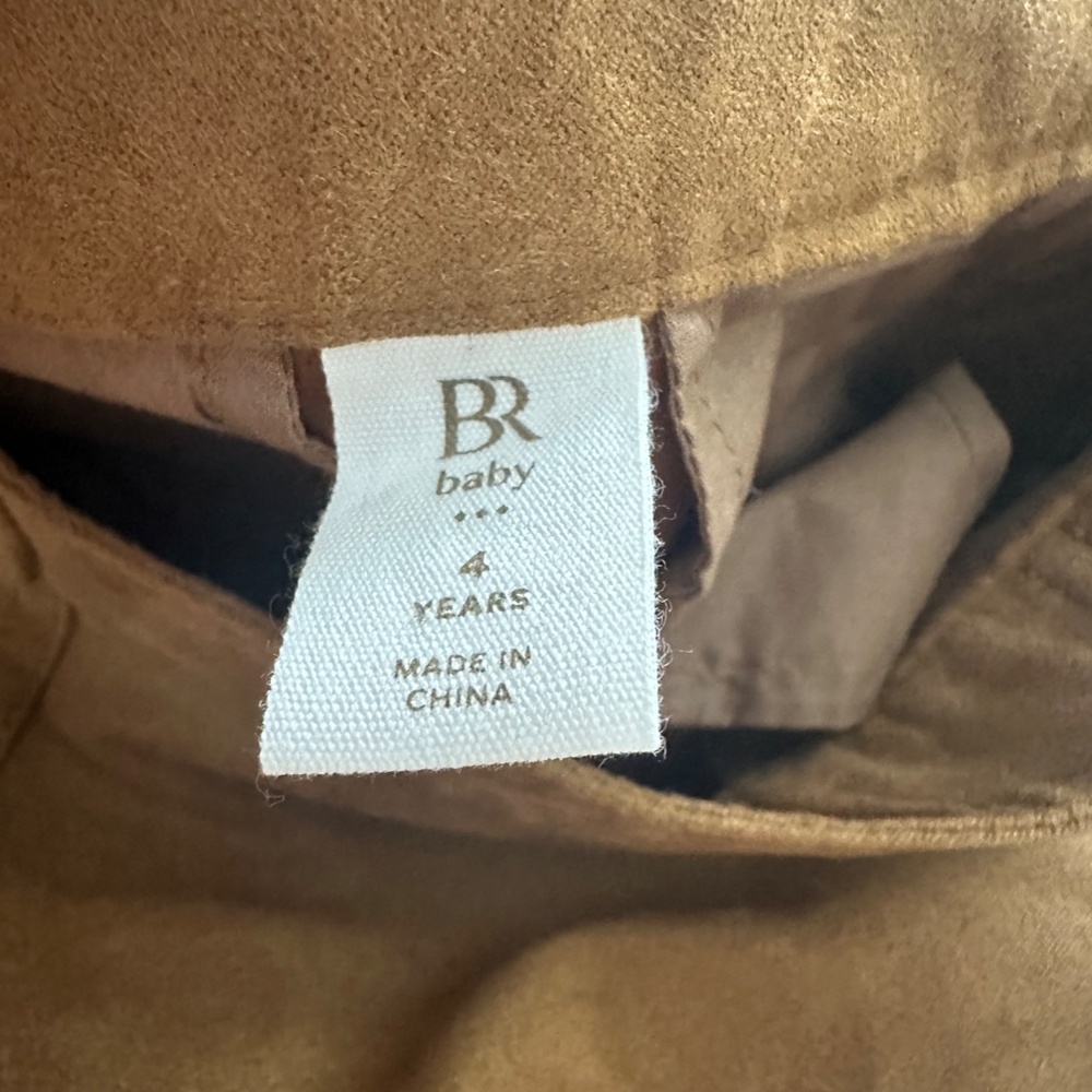 Banana Republic Baby: Size 4 Years Brown Suede Skirt - Picture 3 of 3
